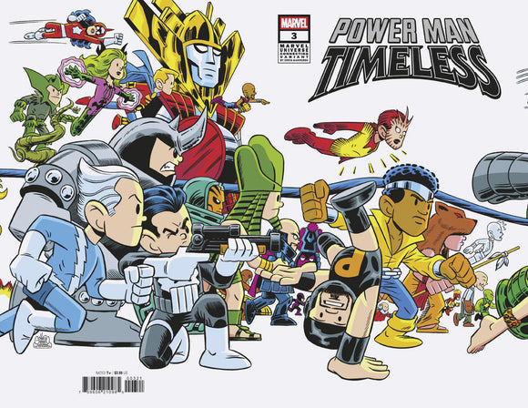 POWER MAN: TIMELESS #3 CHRIS GIARRUSSO MARVEL UNIVERSE CONNECTING WRAP VARIANT J