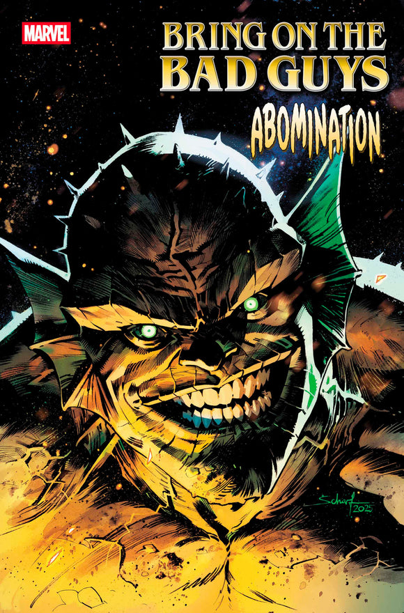 BRING ON THE BAD GUYS: ABOMINATION #1 JONAS SCHARF VARIANT