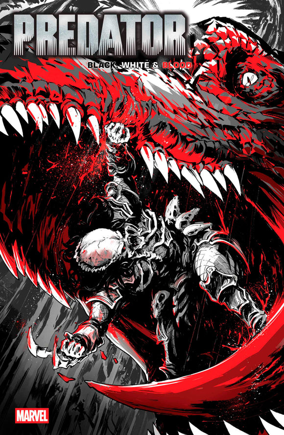 PREDATOR: BLACK, WHITE & BLOOD #1 PAOLO VILLANELLI VARIANT