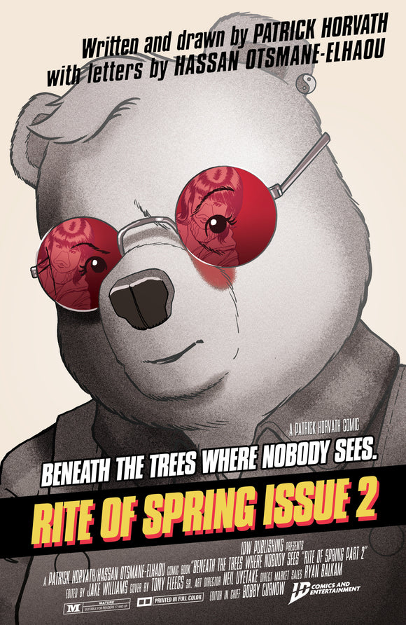 Beneath the Trees Where Nobody Sees: Rite of Spring #2 Variant B (Fleecs Movie Homage Cover)