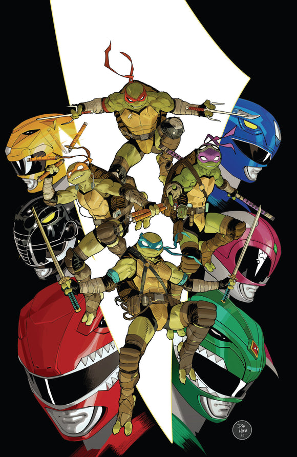Mighty Morphin Power Rangers/ Teenage Mutant Ninja Turtles III #1 O Unlockable Var (Full Art, Mora)