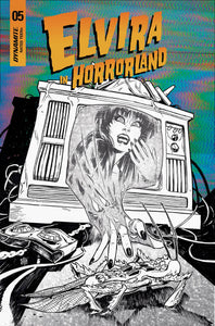 ELVIRA IN HORRORLAND #5 CVR G 20 COPY INCV CALIFANO B&W (REOFFERED)