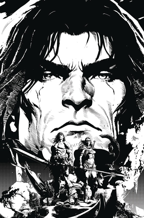 CONAN BARBARIAN BATTLE BLACK STONE #4 (OF 4) FOC DEODATO B&W