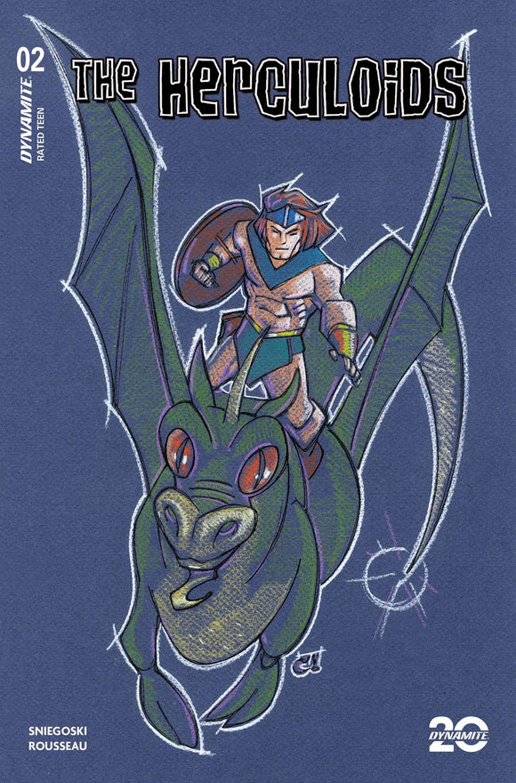 HERCULOIDS #2 CVR K 10 COPY INCV ROUSSEAU PASTEL ART ORIGINA