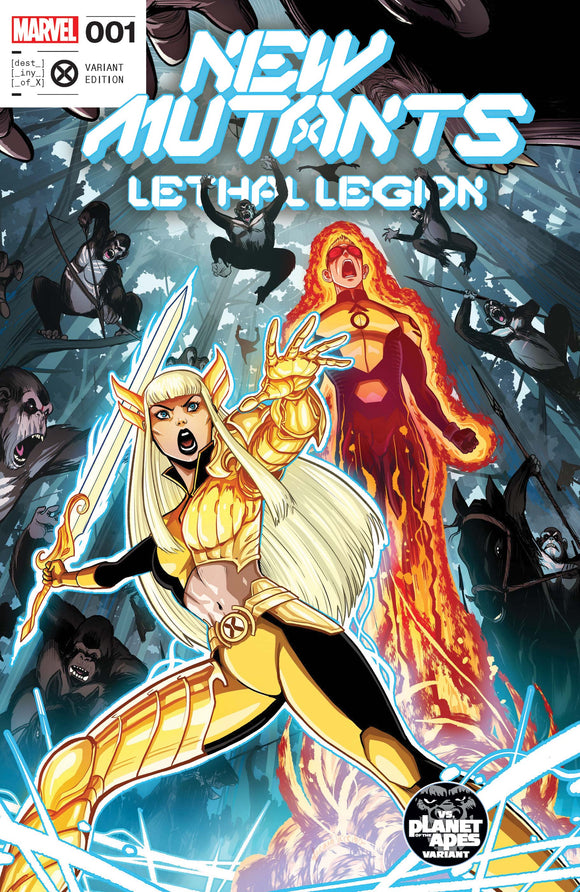 NEW MUTANTS LETHAL LEGION 1 VECCHIO PLANET OF THE APES VARIANT