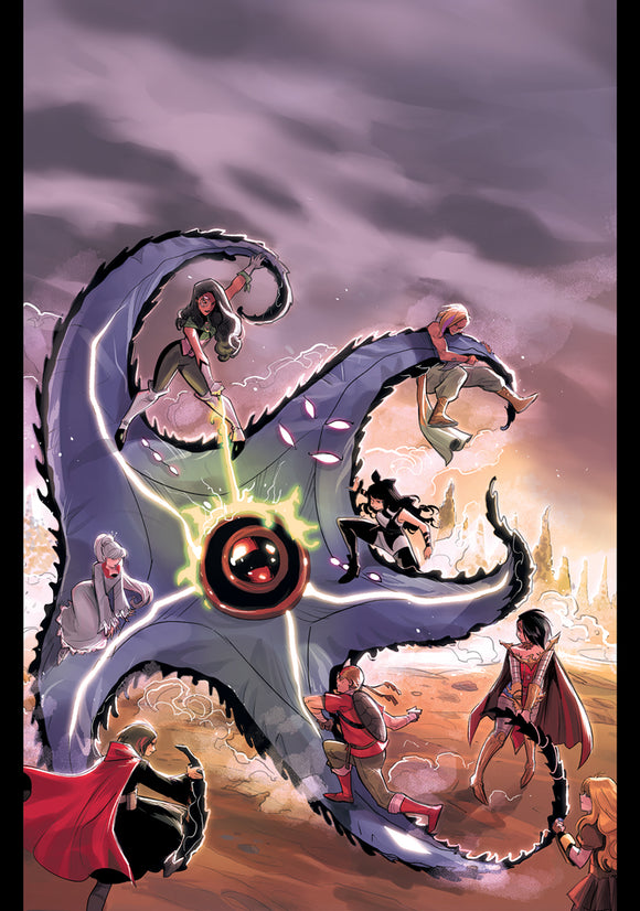 RWBY JUSTICE LEAGUE #6 (OF 7) CVR B SIMONE DI MEO CARD STOCK VAR