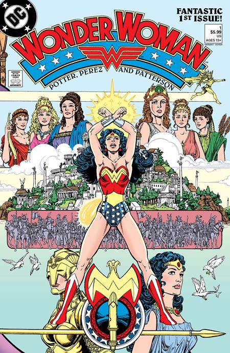 WONDER WOMAN (1987) #1 FACSIMILE EDITION (2023 EDITION) CVR C GEORGE PEREZ FOIL VAR