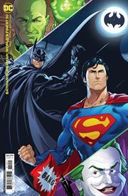 BATMAN SUPERMAN WORLDS FINEST #10 CVR B DAN SCHOENING CARD STOCK VAR