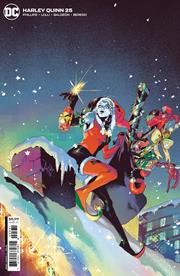 HARLEY QUINN #25 CVR C AL KAPLAN HOLIDAY CARD STOCK VAR