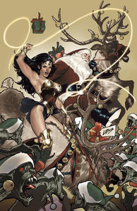 WONDER WOMAN #4 CVR D PABLO VILLALOBOS SANTA CARD STOCK VAR