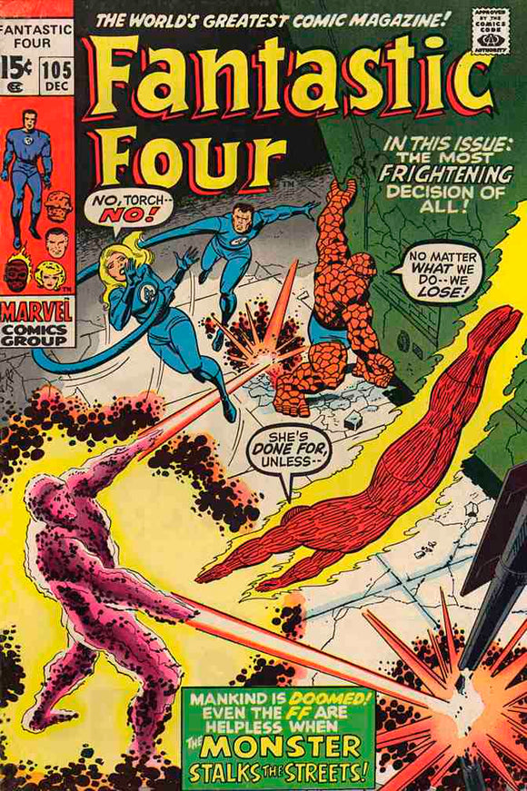 Fantastic Four 1961  #105 ..