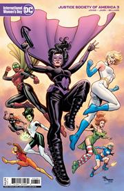 JUSTICE SOCIETY OF AMERICA #3 (OF 12) CVR E MARIA LAURA SANAPO INTERNATIONAL WOMENS DAY CARD STOCK VAR