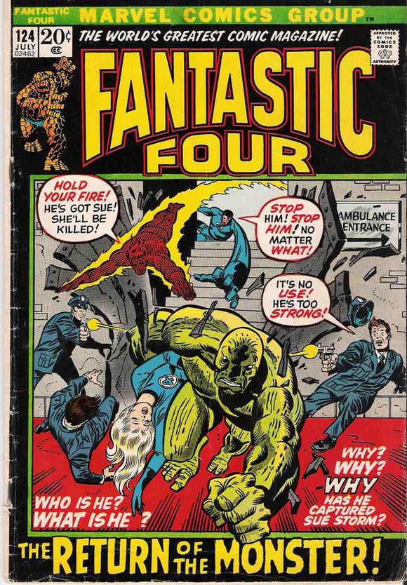 Fantastic Four 1961  #124 …