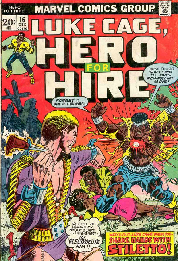 Power Man and Iron Fist 1972 Hero for Hire #16 FN+