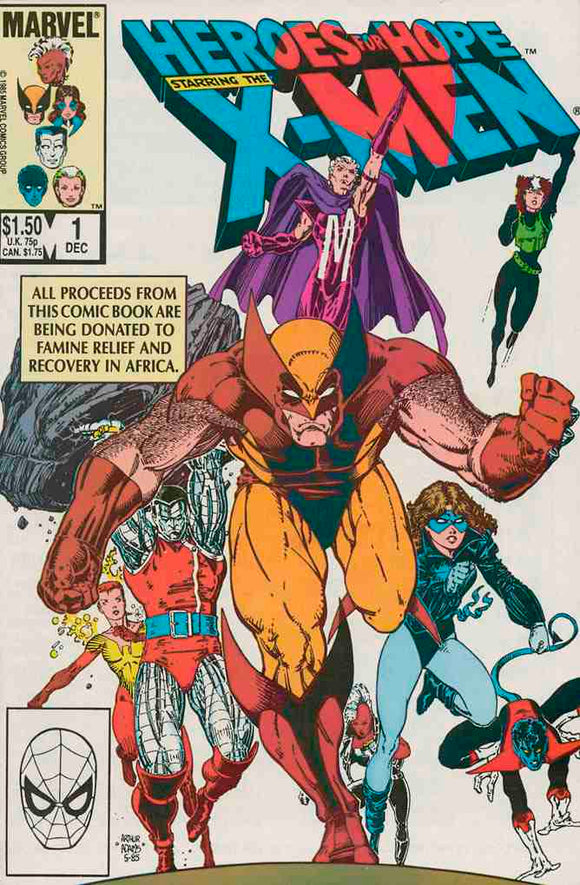 Heroes for Hope Starring the X-Men 1985 #1 VF+