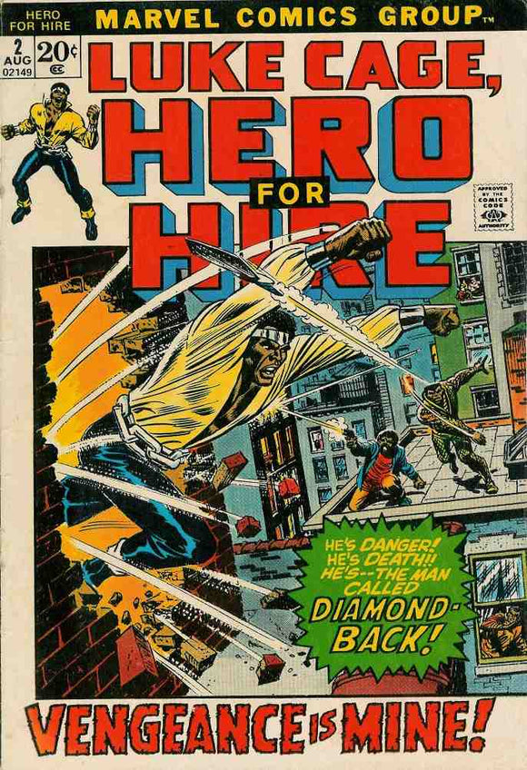 Power Man and Iron Fist 1972 Hero for Hire #2 VG/VG+