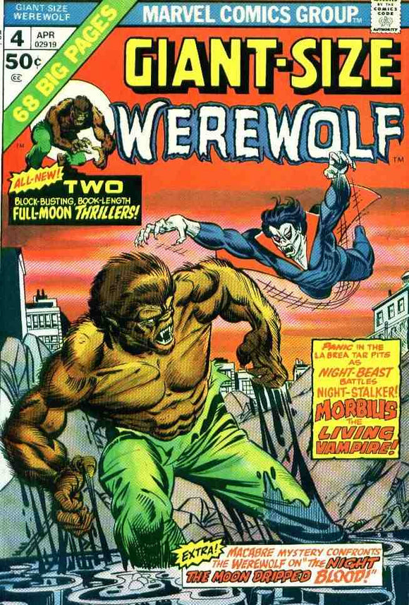 Giant size Werewolf 1974 #4 GOOD