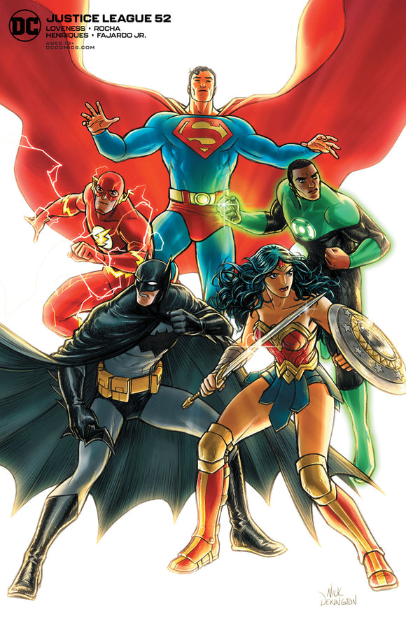 JUSTICE LEAGUE #52 CVR B NICK DERINGTON VAR