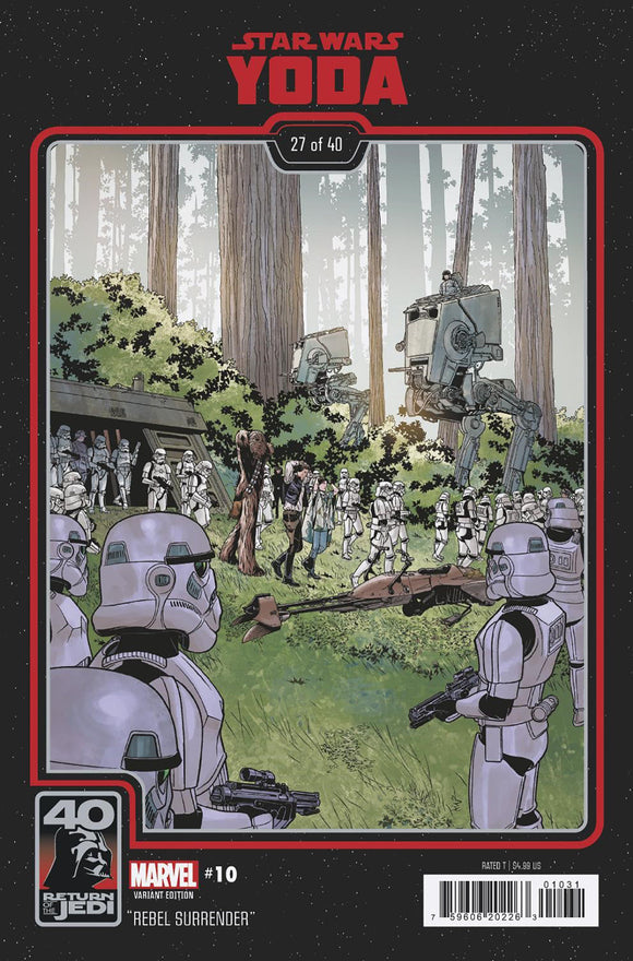 STAR WARS: YODA 10 CHRIS SPROUSE RETURN OF THE JEDI 40TH ANNIVERSARY VARIANT