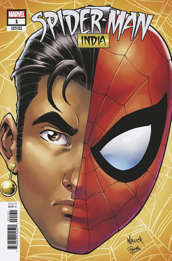 SPIDER-MAN: INDIA 1 TODD NAUCK HEADSHOT VARIANT