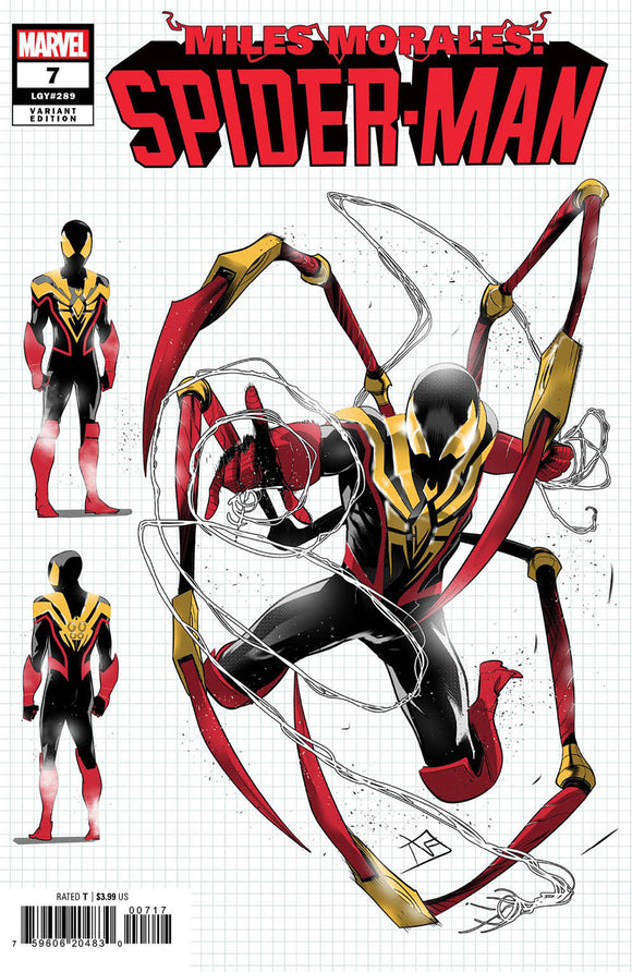 MILES MORALES: SPIDER-MAN 7 FEDERICO VICENTINI DESIGN VARIANT 1-10