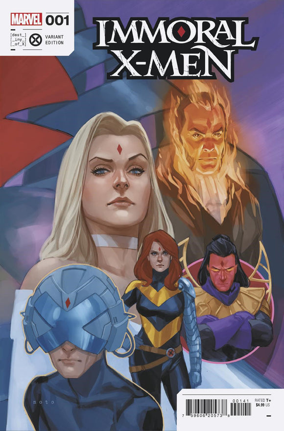 IMMORAL X-MEN 1 NOTO SOS FEBRUARY CONNECTING VARIANT [SIN]