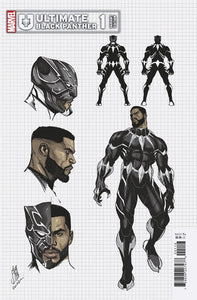 ULTIMATE BLACK PANTHER 1 STEFANO CASELLI DESIGN VARIANT 1-10