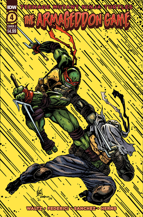Teenage Mutant Ninja Turtles: The Armageddon Game #4 Variant C (Eastman)