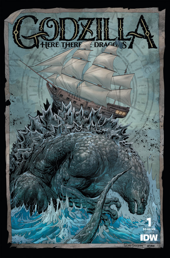 Godzilla: Here There Be Dragons #1 Variant B (Kirkham)