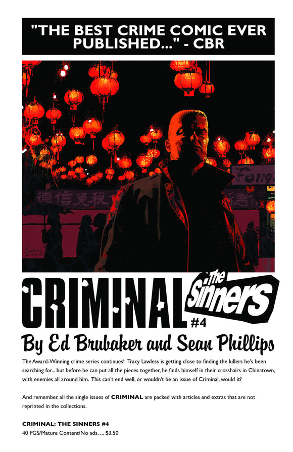 CRIMINAL SINNERS #4 (MR)
