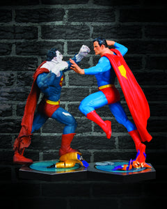 ULTIMATE SHOWDOWN SUPERMAN VS BIZARRO STATUE SET