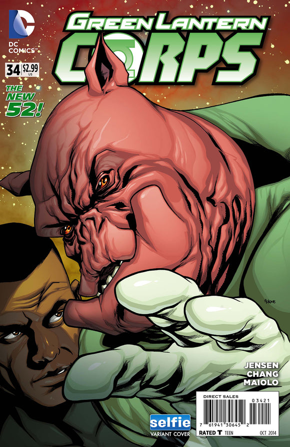 GREEN LANTERN CORPS #34 DCU SELFIE VAR ED (UPRISING)