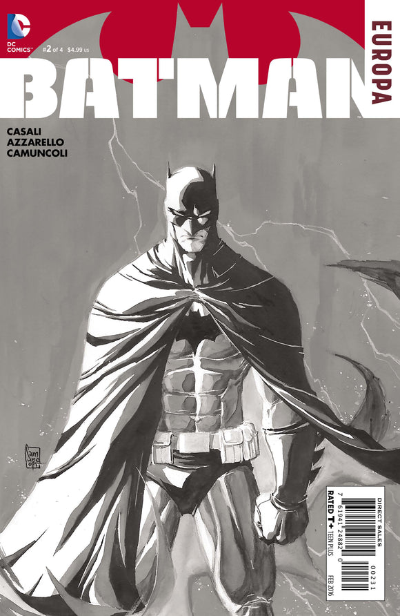 BATMAN EUROPA #2 (OF 4) BLACK & WHITE VAR ED