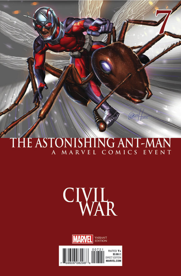 ASTONISHING ANT-MAN #7 HORN CIVIL WAR VAR