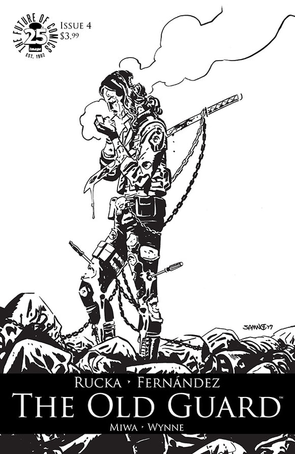 OLD GUARD #4 CVR C SPAWN MONTH B&W VAR (MR)