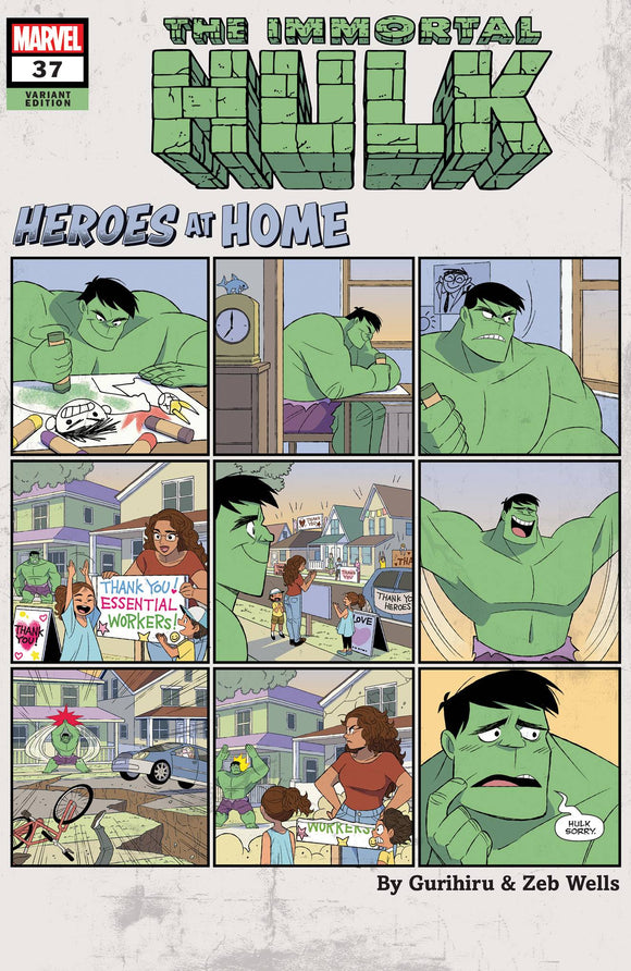 IMMORTAL HULK #37 GURIHIRU HEROES AT HOME VAR