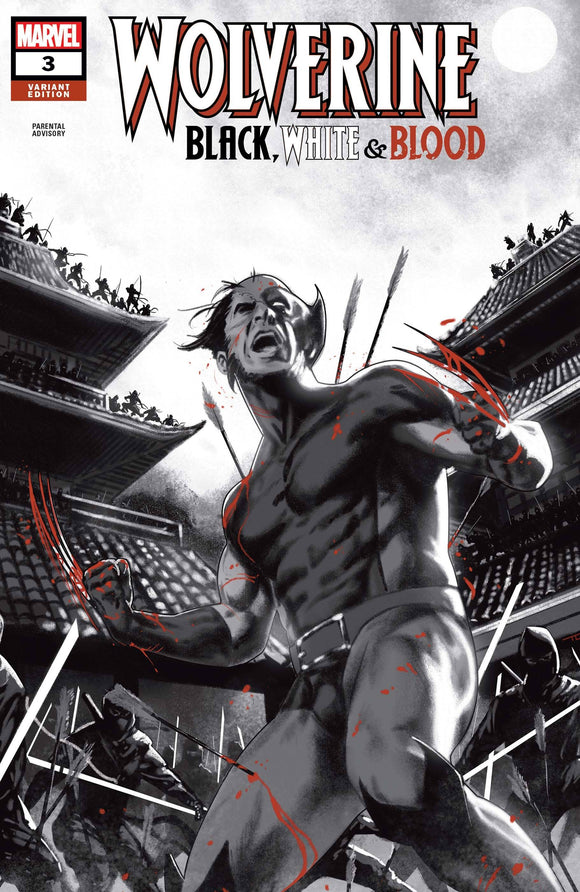 WOLVERINE BLACK WHITE BLOOD #3 (OF 4) CLARKE VAR