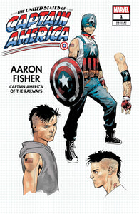 UNITED STATES CAPTAIN AMERICA #1 (OF 5) BAZALDUA DESIGN VAR