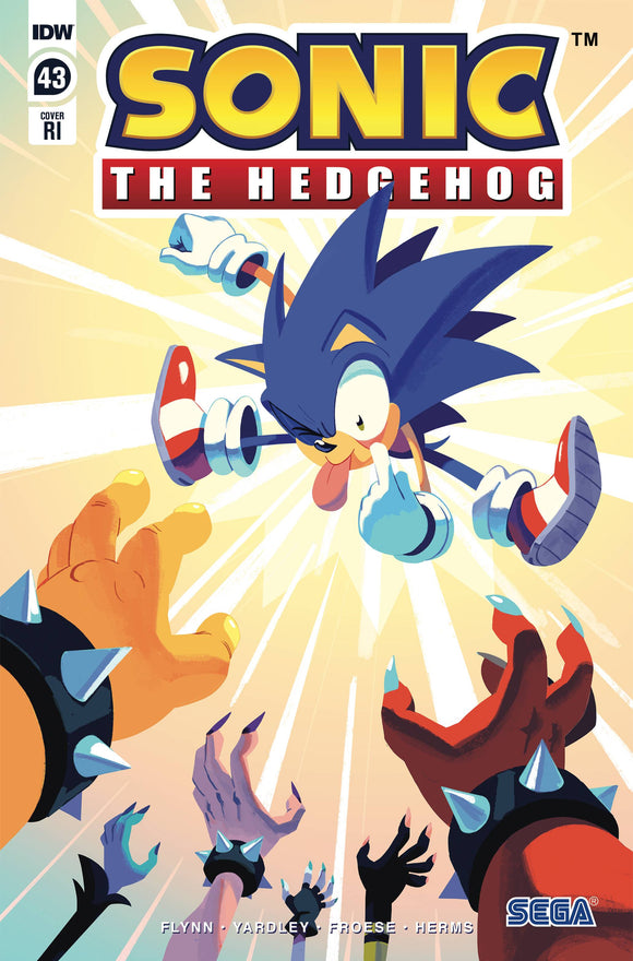 SONIC THE HEDGEHOG #43 CVR C 10 COPY INCV FOURDRAINE (NET) (