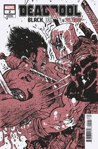 DEADPOOL BLACK WHITE BLOOD #2 (OF 5) JOHNSON VAR