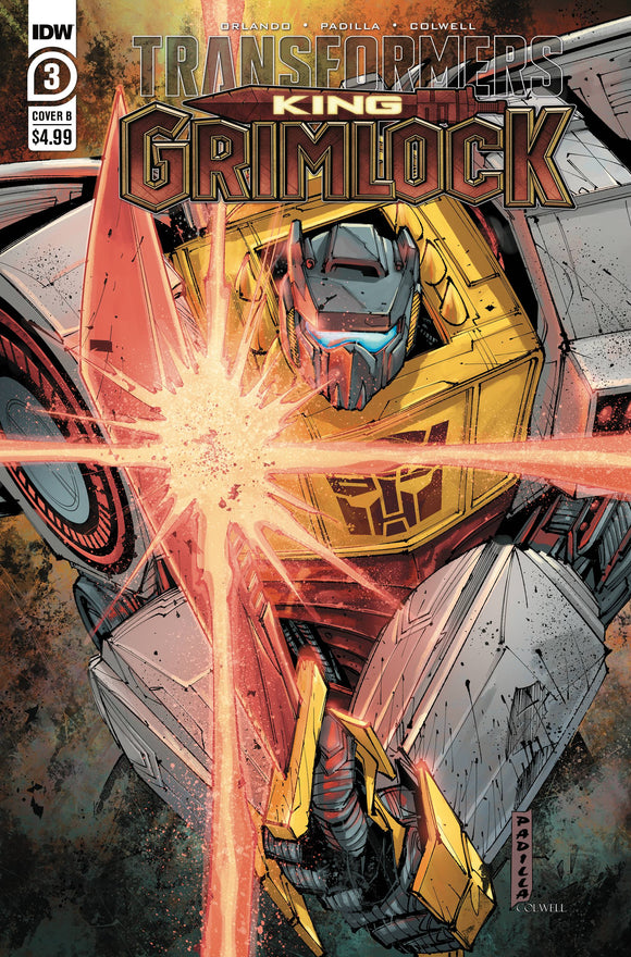 TRANSFORMERS KING GRIMLOCK #3 (OF 5) CVR B PADILLA