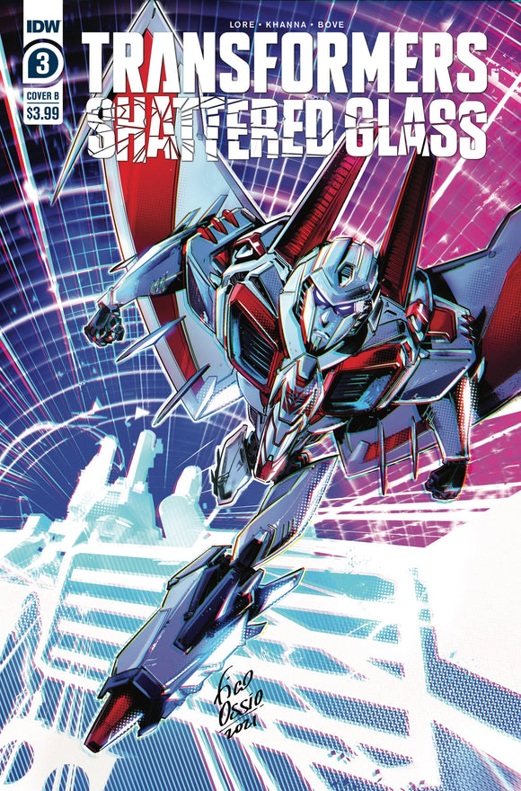 TRANSFORMERS SHATTERED GLASS #3 (OF 5) CVR B OSSIO