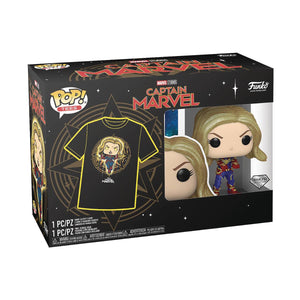 POP & TEE CAPTAIN MARVEL VIN FIG T/S XS