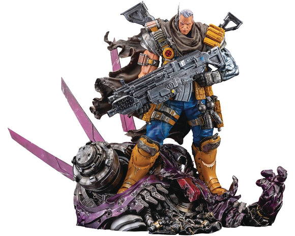 MARVEL UNIVERSE X-MEN CABLE SIG SER FINE ART STATUE