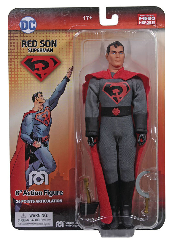 MEGO DC HEROES RED SON SUPERMAN PX 8IN AF (FEB229612) (C: 1-