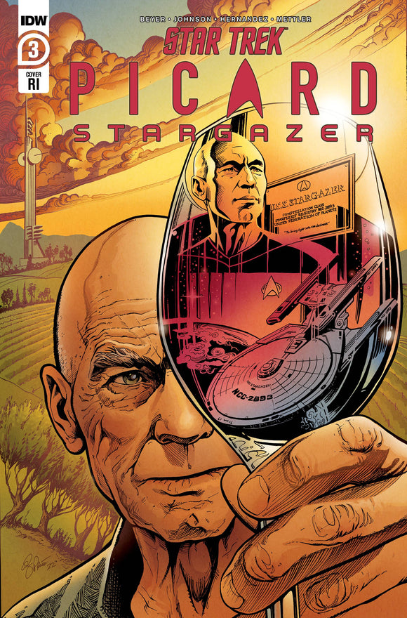 STAR TREK PICARD STARGAZER #3 CVR C 15 COPY INCV PRICE (Net)