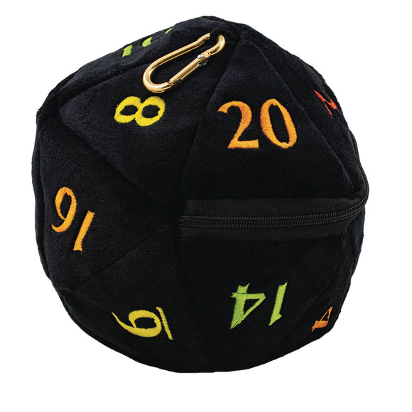 D20 PLUSH DICE BAG RAINBOW (NET) (JUL229481) (C: 0-1-2)