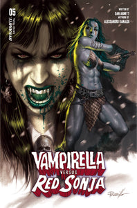 VAMPIRELLA VS RED SONJA #5 CVR M FOC BONUS PARRILLO ULTRAVIO