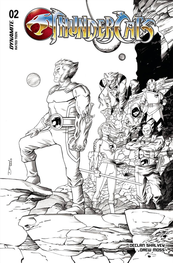 THUNDERCATS #2 CVR L 15 COPY INCV SHALVEY LINE ART