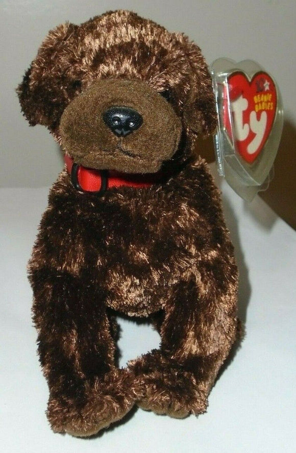 Ty Beanie Baby - MUDDY the Dog (5.5 inch) MINT with MINT TAGS